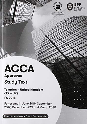 BPP Learning Media - ACCA Taxation FA2018 : Study Text - Paperback image 1