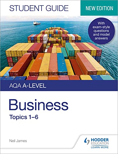 Neil James - AQA A-level Business Student Guide 1: Topics 1-6 - Paperb image 1