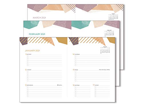 SELLERS PUBLISHING I - PEACH GEOMETRIC 2021 WEEKLY PLANNER - Paperback image 2