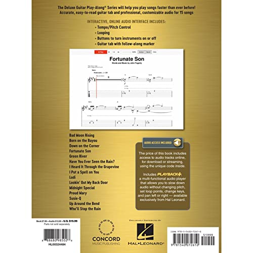 Creedence Clearwater Revival : Deluxe Guitar Play-Along Vol. 23. Book image 2
