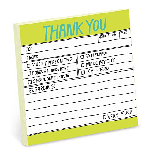 Knock Knock Hand Lettered Sticky Note Thank You - Non-book item image 1