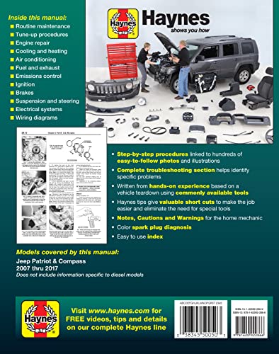 Haynes Publishing - Jeep Patriot & Compass, '07-'17 : Does Not image 3