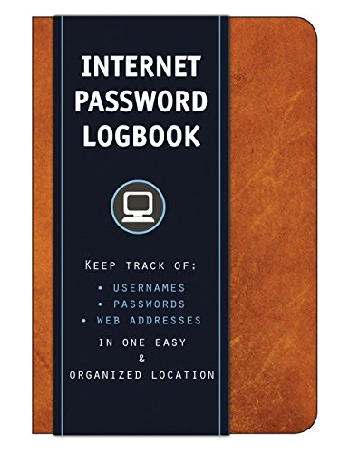 Editors of Rock Poin - Internet Password Logbook (Cognac Leatherette) image 1