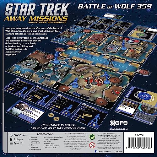 Star Trek Away Teams Starter Set : Wolf 359 (Federation: Riker +3 Vs L image 8