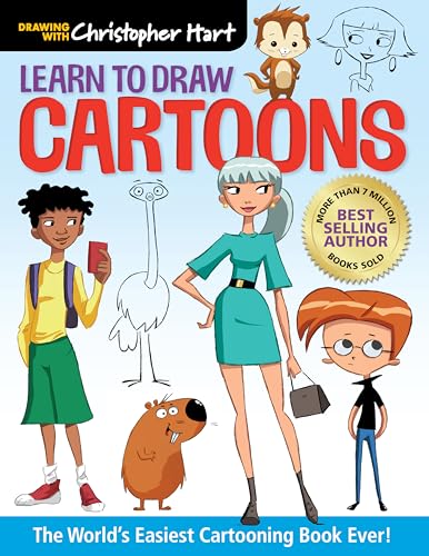 Christopher Hart - Learn to Draw Cartoons : The World's Easiest Ca image 1