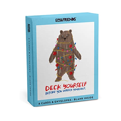 Em & Friends - Deck Yourself Boxed Greeting Cards, Box of 8 Single Hol image 2