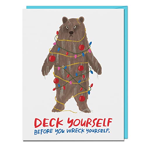 Em & Friends - Deck Yourself Boxed Greeting Cards, Box of 8 Single Hol image 3