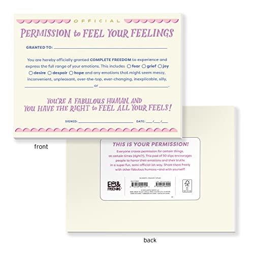 Em & Friends - Permission to Feel Your Feelings Notepad - Paperback image 2