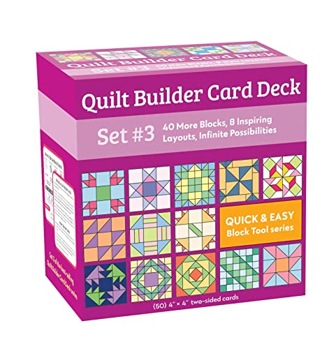 C&T Publishing - Quilt Builder Card Deck Set #3 : 40 More Blocks, 8 In image 1