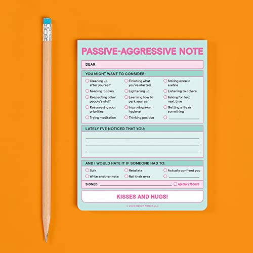 Knock Knock - Passive Aggressive Nifty Note (Pastel Version) - Hardbac image 4