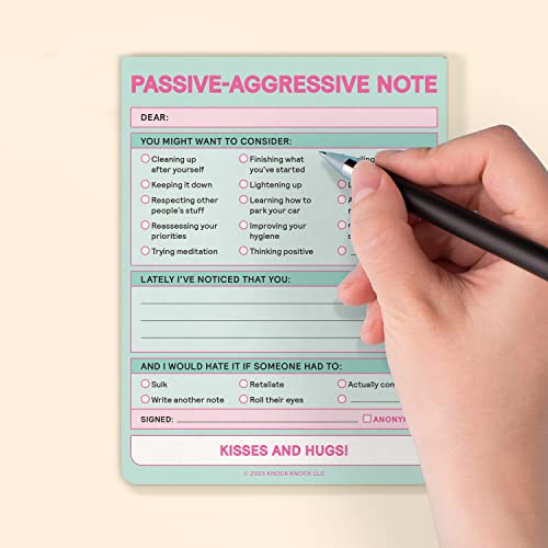 Knock Knock - Passive Aggressive Nifty Note (Pastel Version) - Hardbac image 5