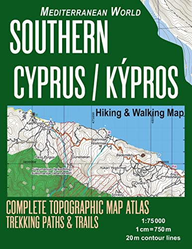 Mazitto - Southern Cyprus / Kypros Hiking & Walking Map 1:75000 Compl image 1