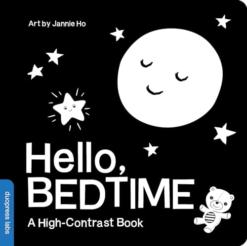duopress - Hello, Bedtime : A Perfect High-Contrast Black-and-White Bo image 1