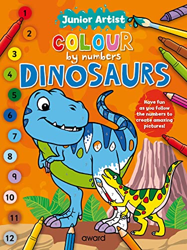 Junior Artist Colour By Numbers: Dinosaurs - Paperback image 1