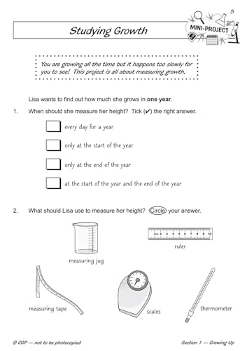 CGP Books - KS1 Science Year Two Workout: Growing & Staying Healthy - image 4