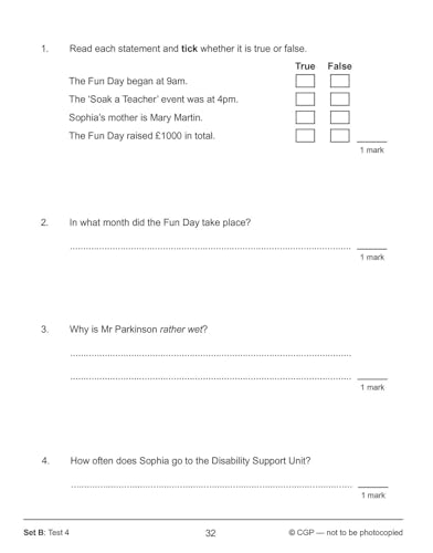 CGP Books - KS2 English SAT Buster 10-Minute Tests: Reading - Book 1 ( image 3
