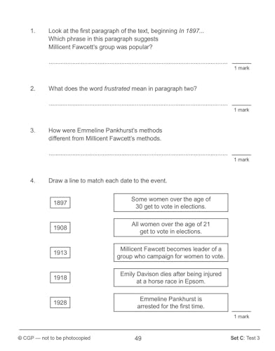 CGP Books - KS2 English SAT Buster 10-Minute Tests: Reading - Book 1 ( image 9