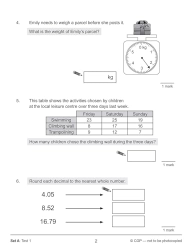 CGP Books - KS2 Maths SAT Buster: 10-Minute Tests Maths - Book 1 (for image 3