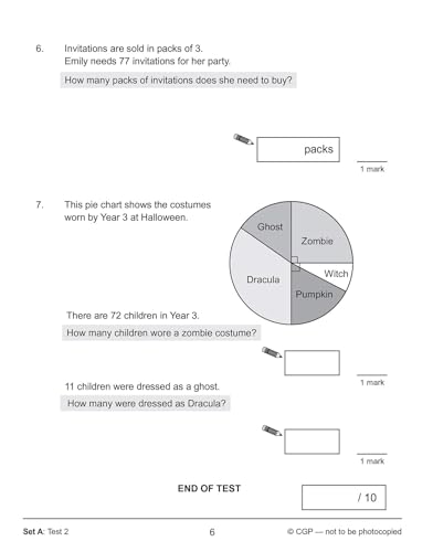 CGP Books - KS2 Maths SAT Buster: 10-Minute Tests Maths - Book 1 (for image 7
