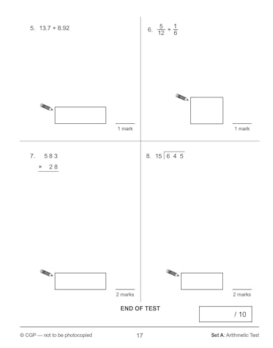 CGP Books - KS2 Maths SAT Buster: 10-Minute Tests Maths - Book 1 (for image 9