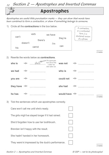 CGP Books - KS2 English SAT Buster - Punctuation Book 2 (for the 2019 image 2