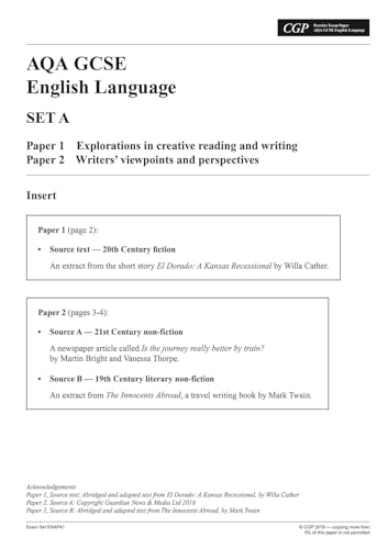 CGP Books - New GCSE English Language AQA Practice Papers - For the Gr image 2