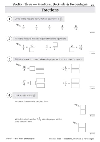 CGP Books - KS2 Maths Targeted SATS Question Book - Advanced Level (fo image 2