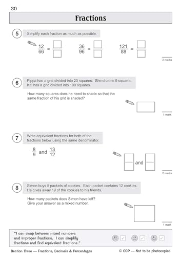 CGP Books - KS2 Maths Targeted SATS Question Book - Advanced Level (fo image 3
