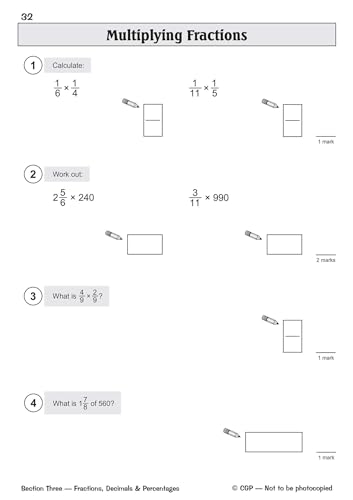 CGP Books - KS2 Maths Targeted SATS Question Book - Advanced Level (fo image 5
