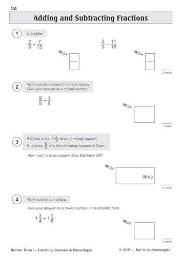 CGP Books - KS2 Maths Targeted SATS Question Book - Advanced Level (fo image 7