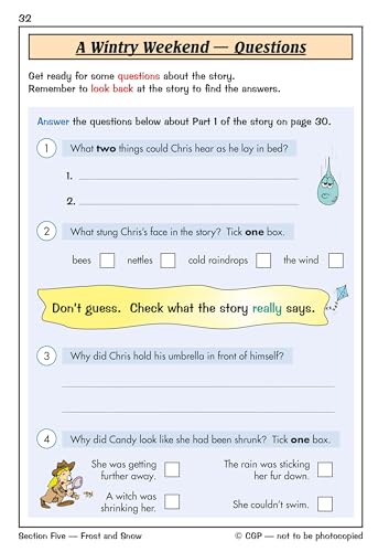 CGP Books - KS1 English Reading Study & Practice Book - Paperback image 9