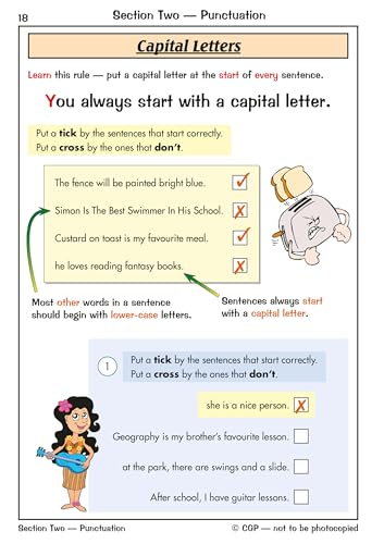 CGP Books - KS1 English Grammar, Punctuation & Spelling Study & Practi image 2