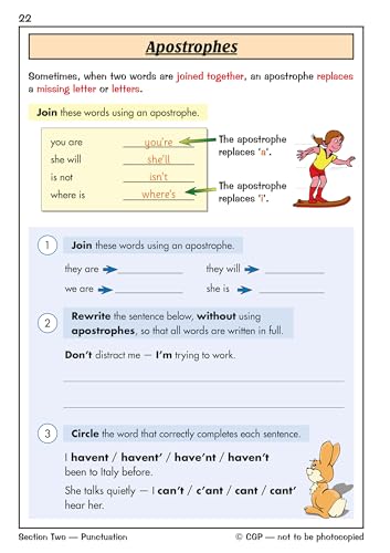 CGP Books - KS1 English Grammar, Punctuation & Spelling Study & Practi image 6