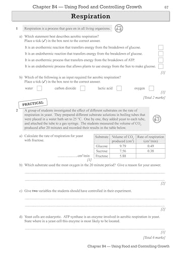 CGP Books - Grade 9-1 GCSE Biology: OCR 21st Century Exam Practice Wor image 2