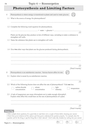 CGP Books - Grade 9-1 GCSE Biology: Exam Practice Workbook (with answe image 2