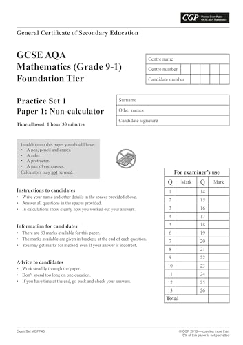 CGP Books - GCSE Maths AQA Practice Papers: Foundation - for the Grade image 2