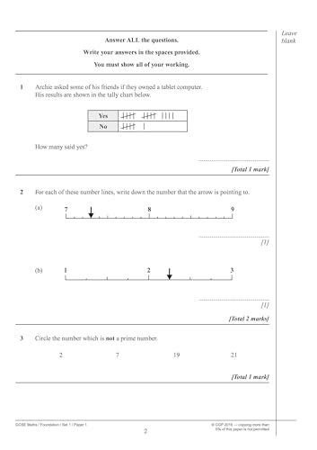 CGP Books - GCSE Maths AQA Practice Papers: Foundation - for the Grade image 3