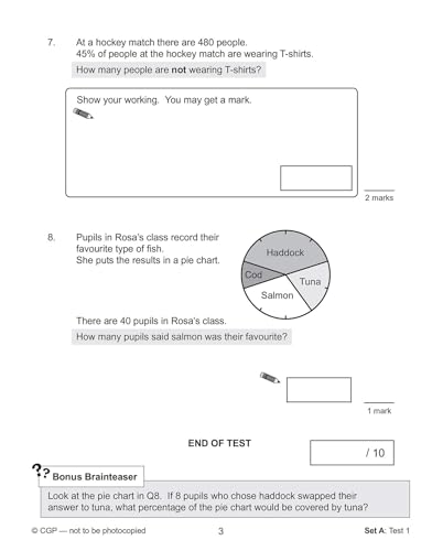 CGP Books - New KS2 Maths Targeted SAT Buster 10-Minute Tests - Advan image 4