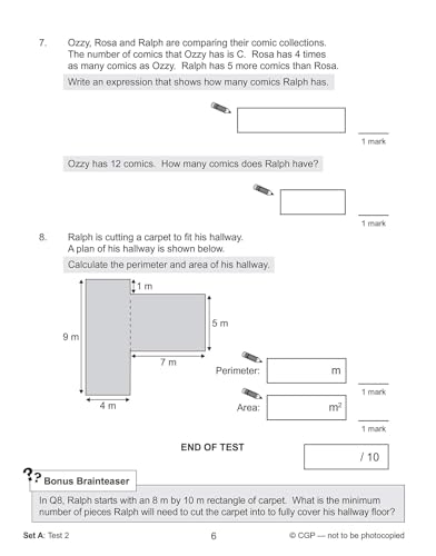 CGP Books - New KS2 Maths Targeted SAT Buster 10-Minute Tests - Advan image 7