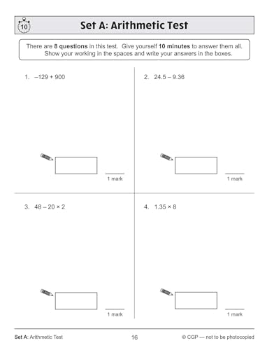CGP Books - New KS2 Maths Targeted SAT Buster 10-Minute Tests - Advan image 8