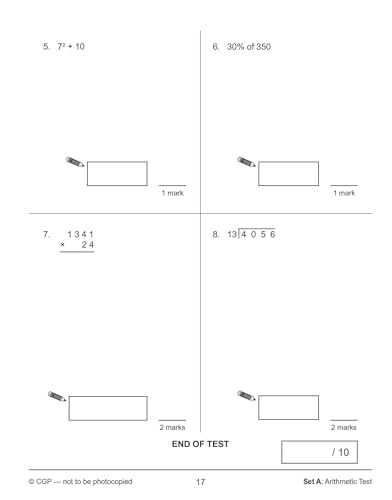 CGP Books - New KS2 Maths Targeted SAT Buster 10-Minute Tests - Advan image 9