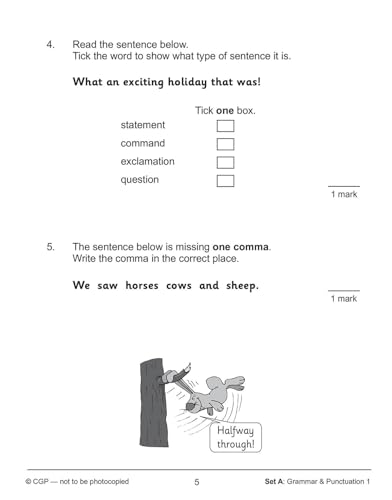 CGP Books - New KS1 English SAT Buster 10-Minute Tests: Grammar, Punct image 3