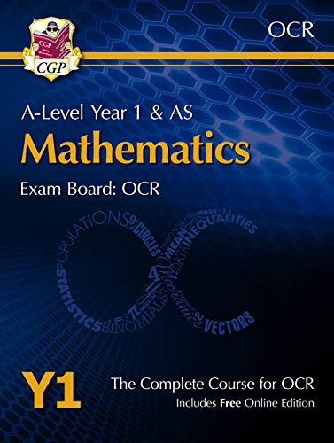 CGP Books - New A-Level Maths for OCR: Year 1 & AS Student Book - Pape image 1