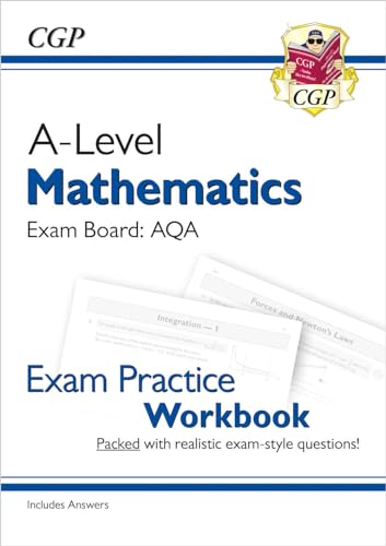 CGP Books - New A-Level Maths for AQA: Year 1 & 2 Exam Practice Workbo image 1