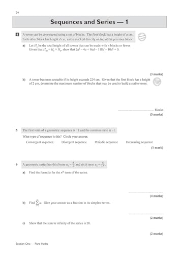CGP Books - New A-Level Maths for AQA: Year 1 & 2 Exam Practice Workbo image 3