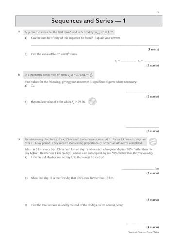 CGP Books - New A-Level Maths for AQA: Year 1 & 2 Exam Practice Workbo image 4