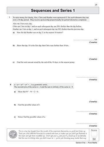 CGP Books - New A-Level Maths for OCR MEI: Year 1 & 2 Exam Practice Wo image 3