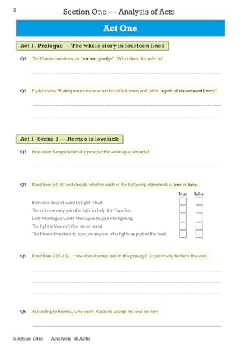 CGP Books - New Grade 9-1 GCSE English Shakespeare - Romeo & Juliet Wo image 3