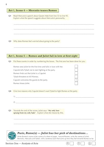 CGP Books - New Grade 9-1 GCSE English Shakespeare - Romeo & Juliet Wo image 5