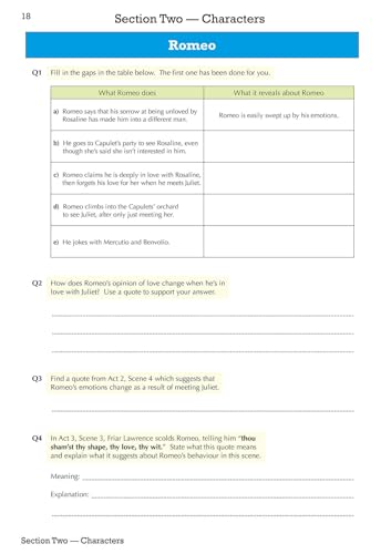 CGP Books - New Grade 9-1 GCSE English Shakespeare - Romeo & Juliet Wo image 6